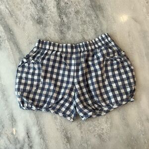 Hannah Kate Clothing Girls Blue Gingham Shorts, 8